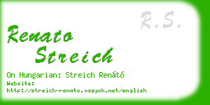 renato streich business card