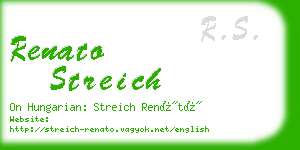 renato streich business card